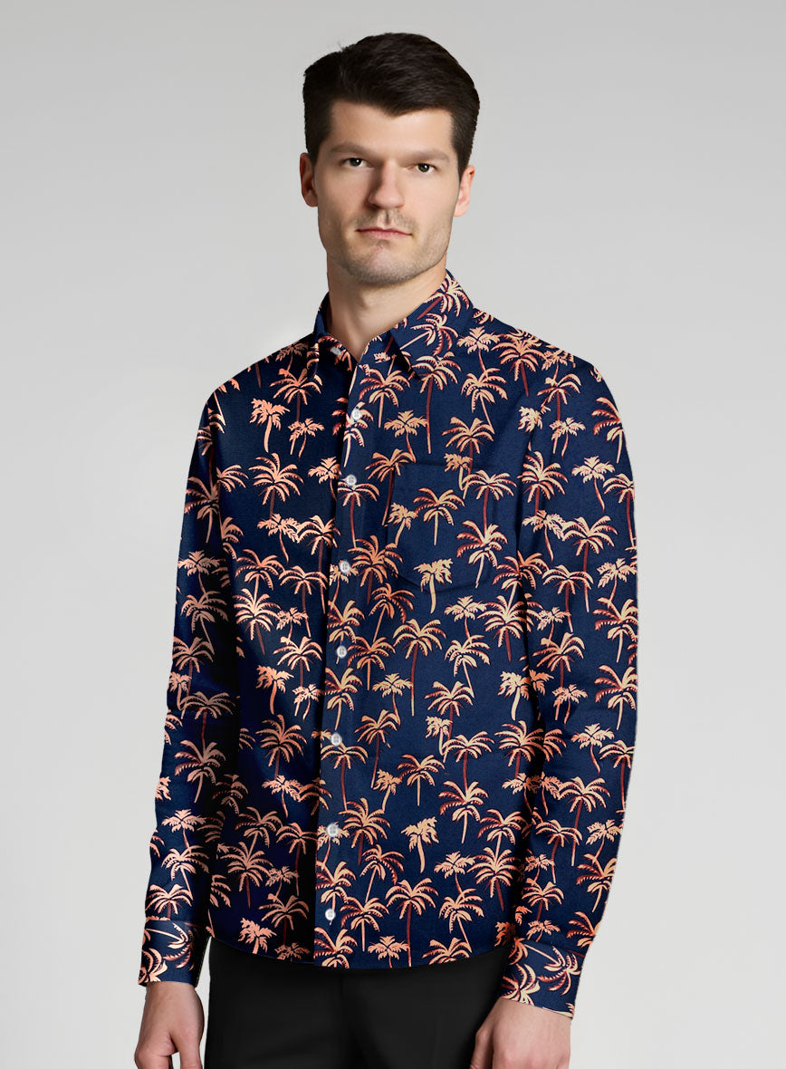 Coconut Dusk Cotton Lycra Shirt - StudioSuits