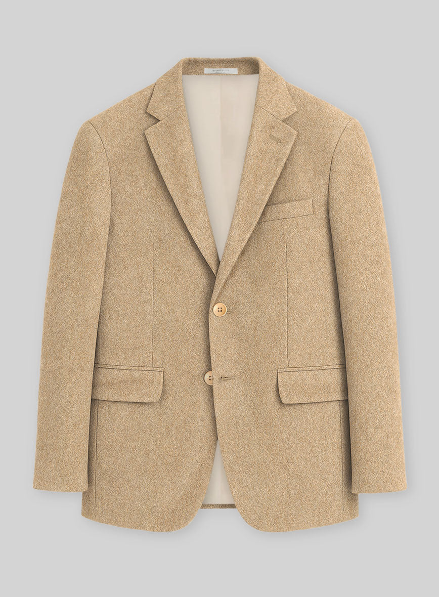 Colombo Beige Cashmere Jacket - StudioSuits