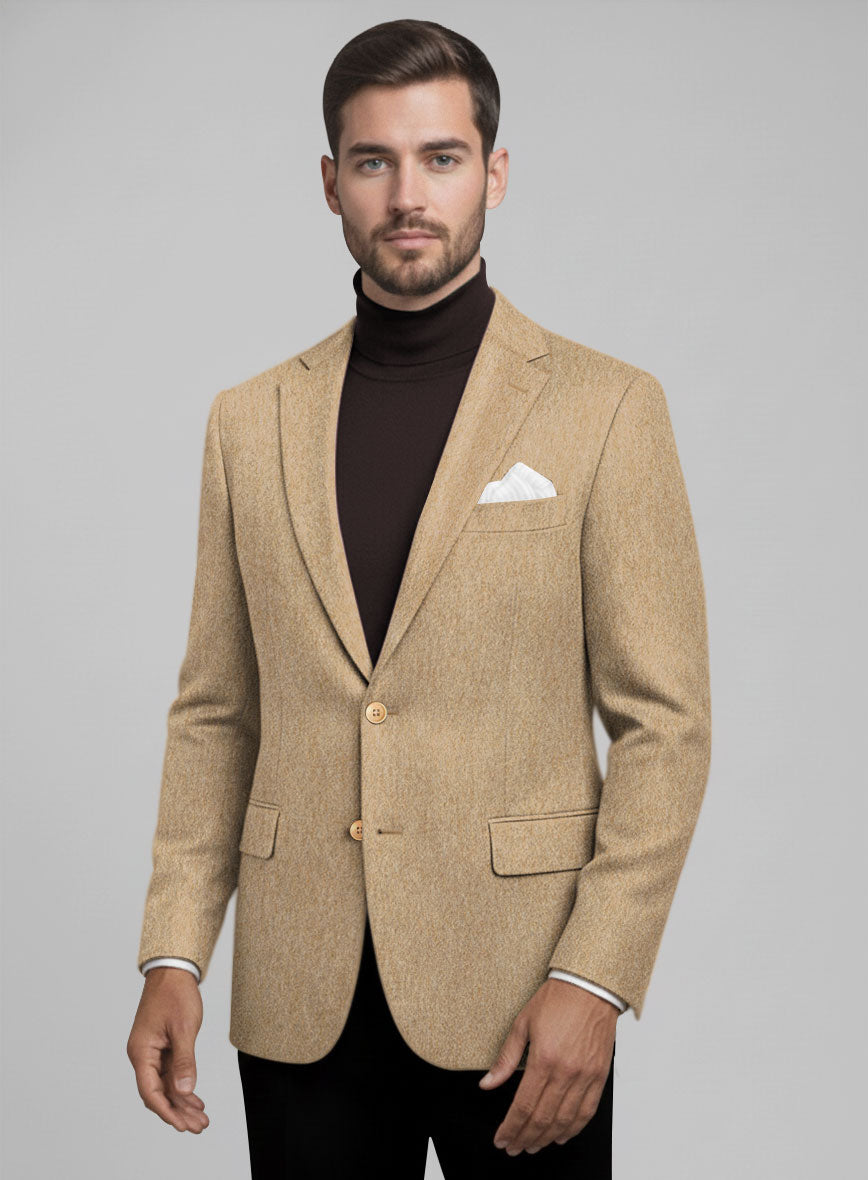 Colombo Beige Cashmere Jacket - StudioSuits