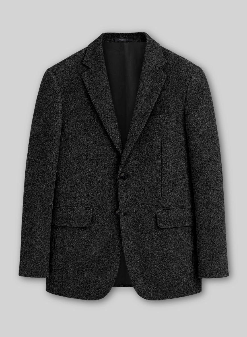 Colombo Charcoal Cashmere Jacket - StudioSuits