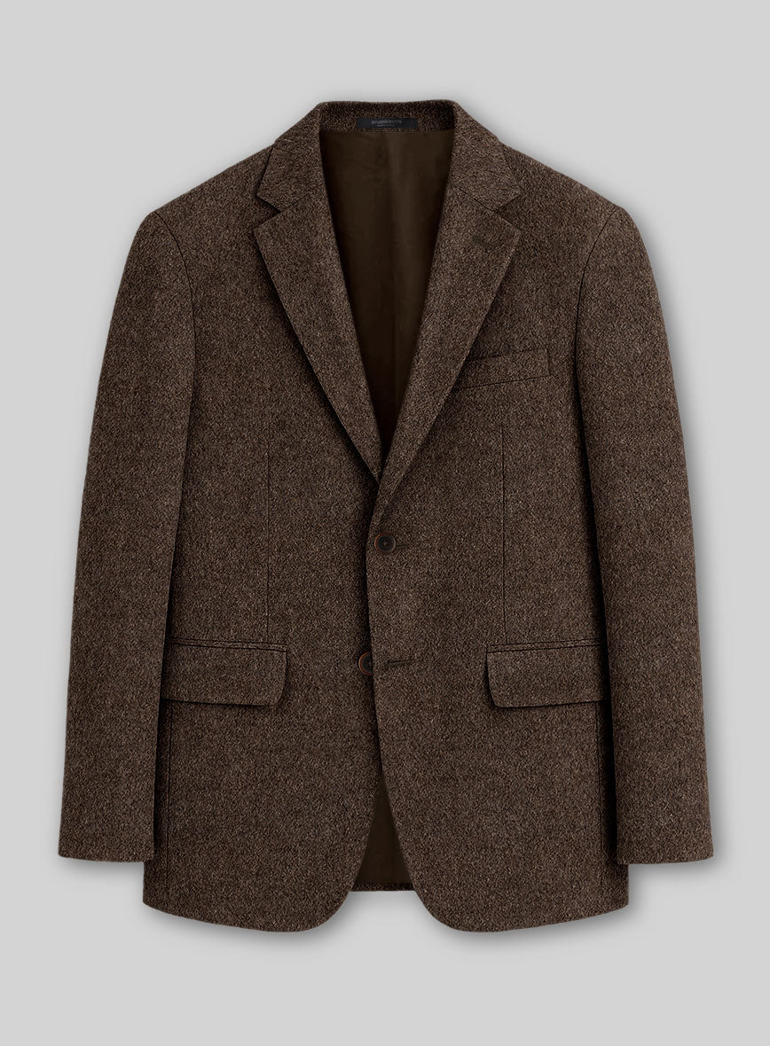 Colombo Dark Brown Cashmere Jacket - StudioSuits