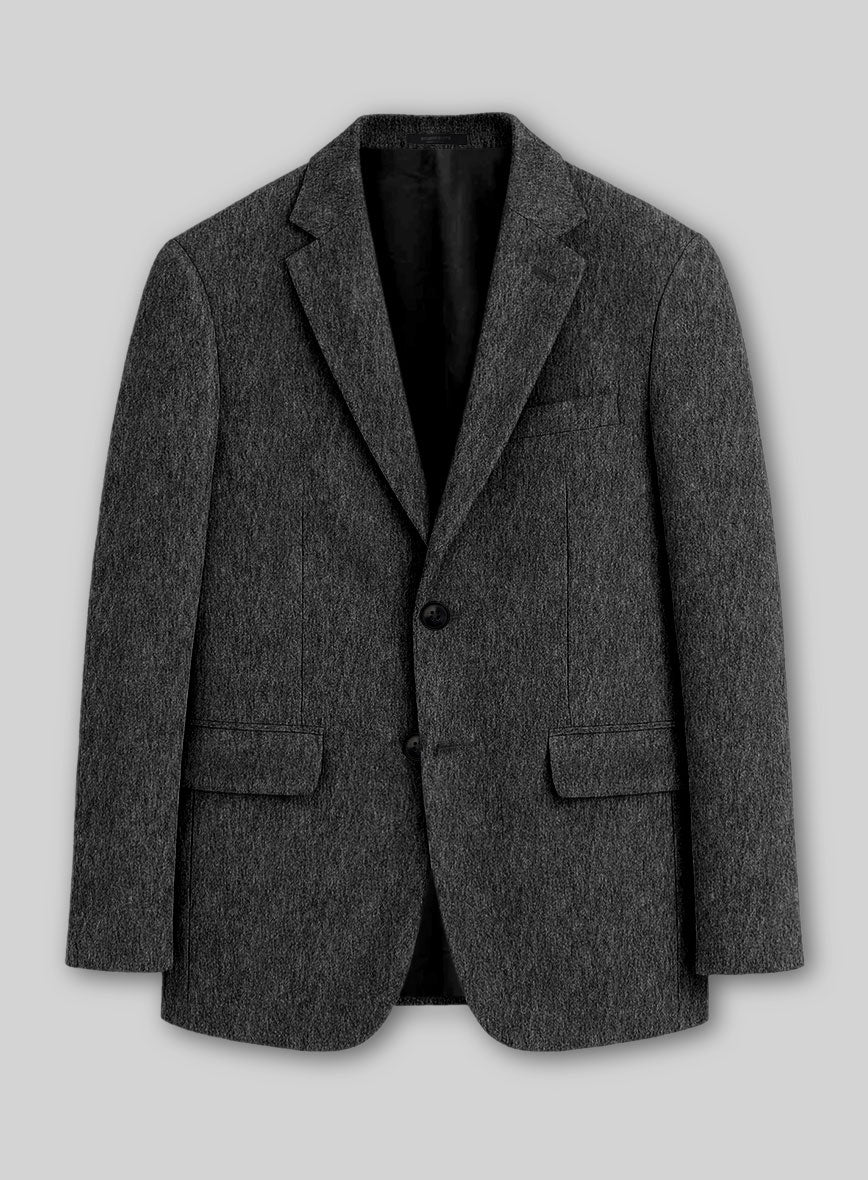 Colombo Dark Gray Cashmere Jacket - StudioSuits