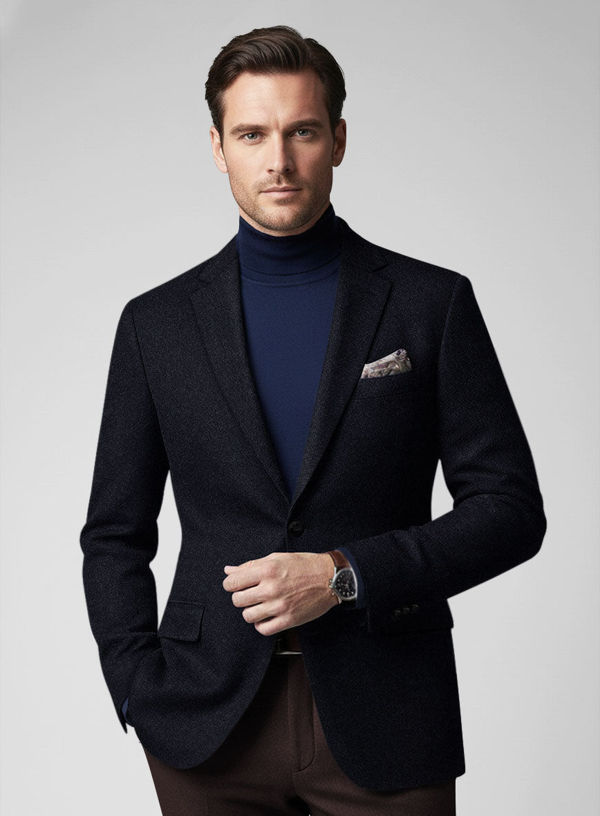 Colombo Deep Blue Cashmere Jacket - StudioSuits
