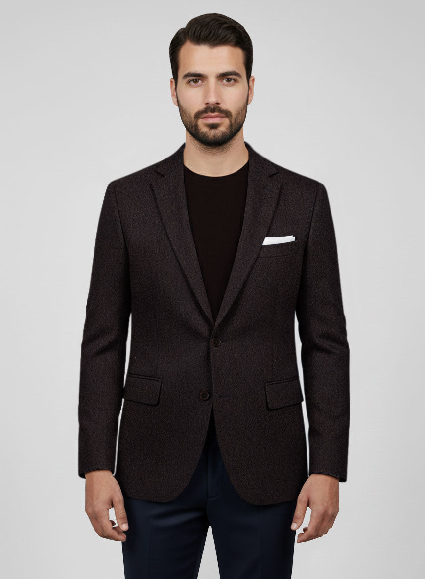 Colombo Deep Brown Cashmere Jacket - StudioSuits