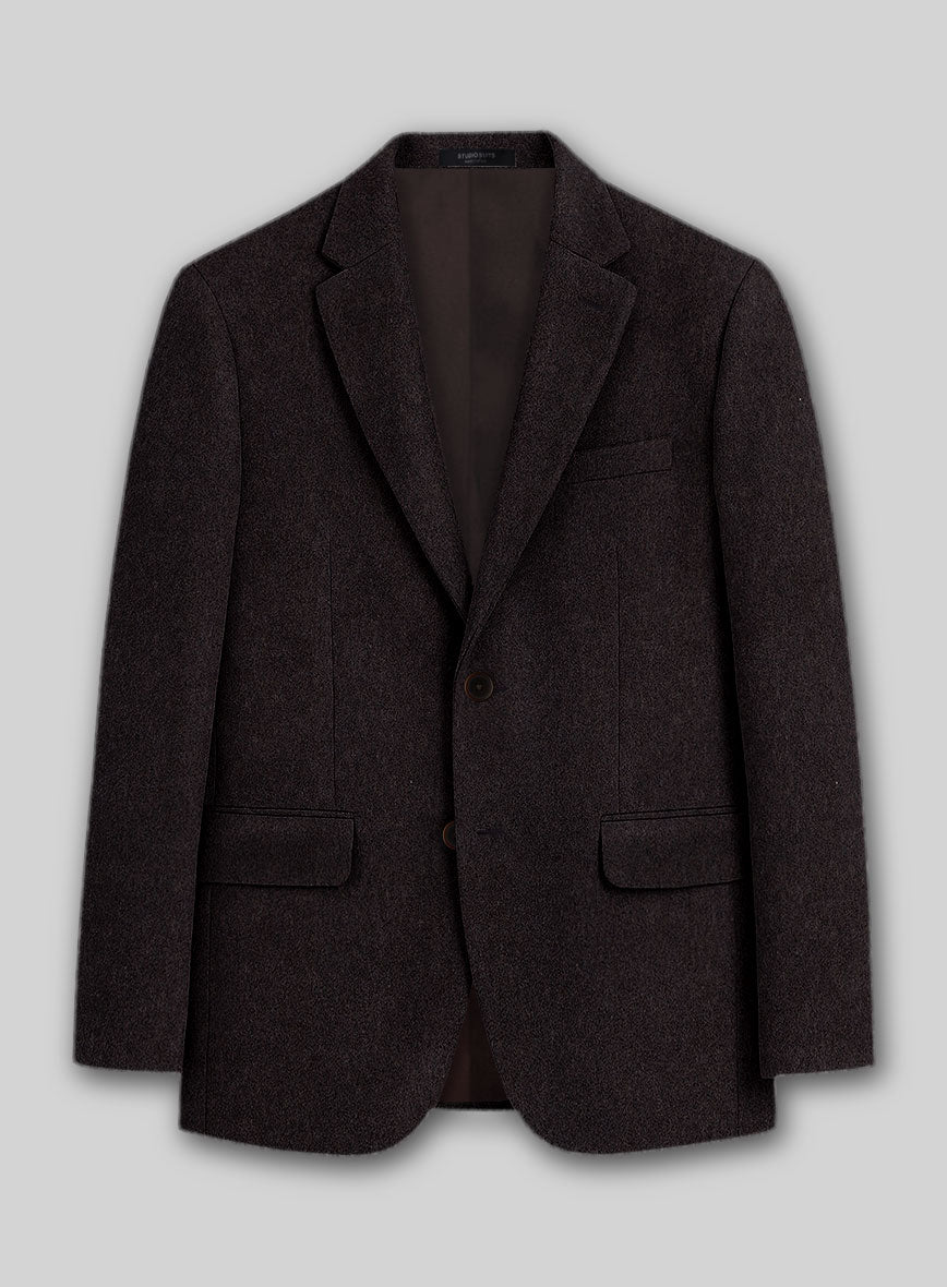Colombo Deep Brown Cashmere Jacket - StudioSuits