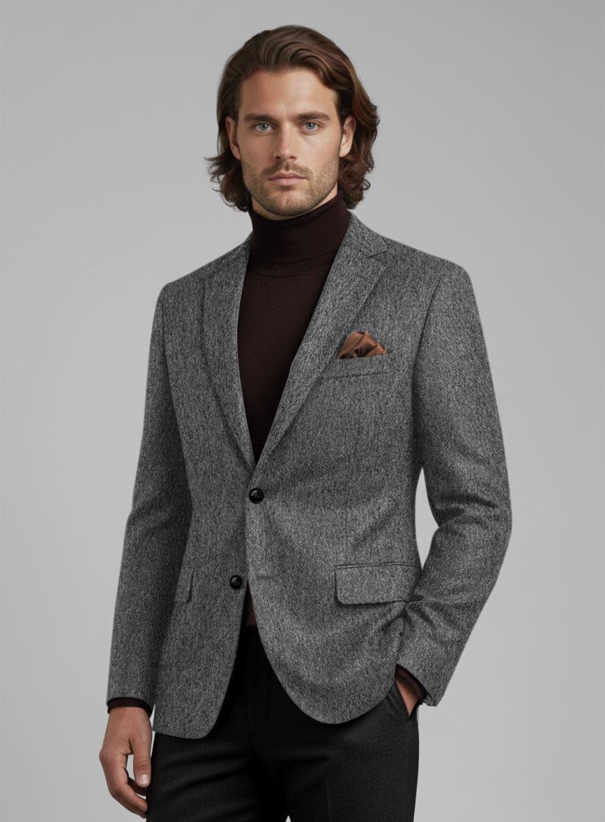 Colombo Gray Cashmere Jacket - StudioSuits