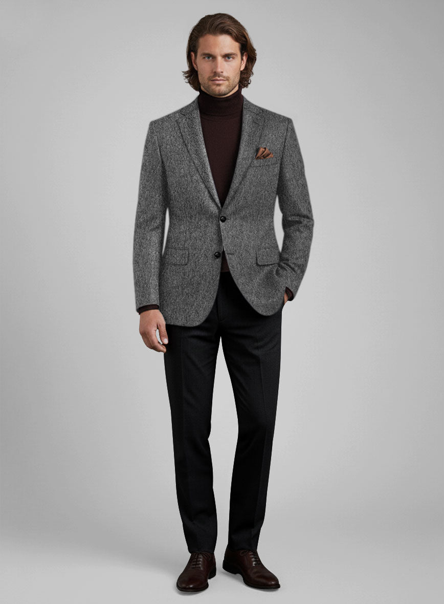 Colombo Gray Cashmere Jacket - StudioSuits