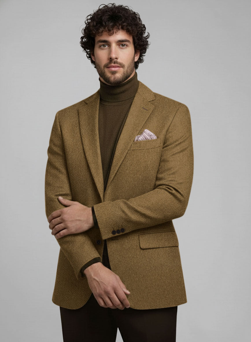 Colombo Khaki Cashmere Jacket - StudioSuits