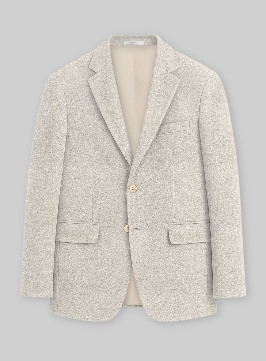 Colombo Light Beige Cashmere Jacket - StudioSuits