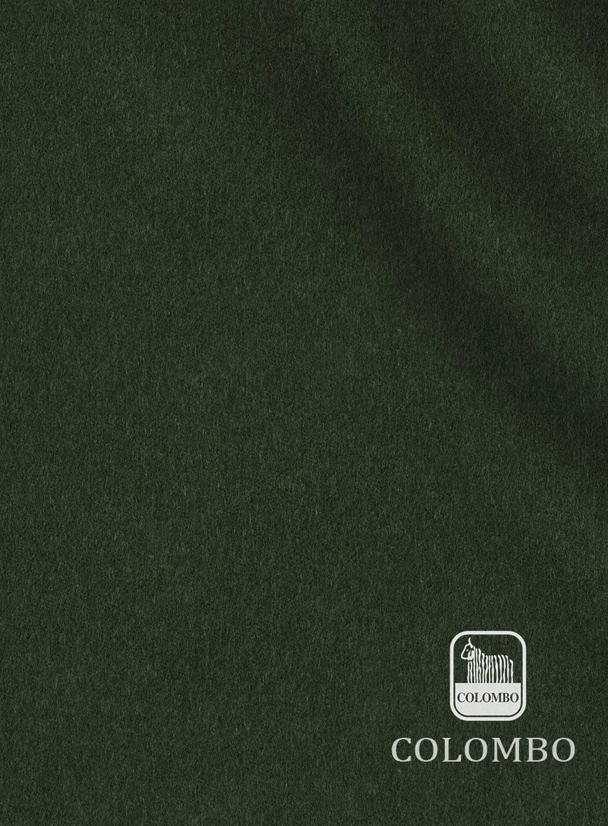 Colombo Olive Green Cashmere Jacket - StudioSuits