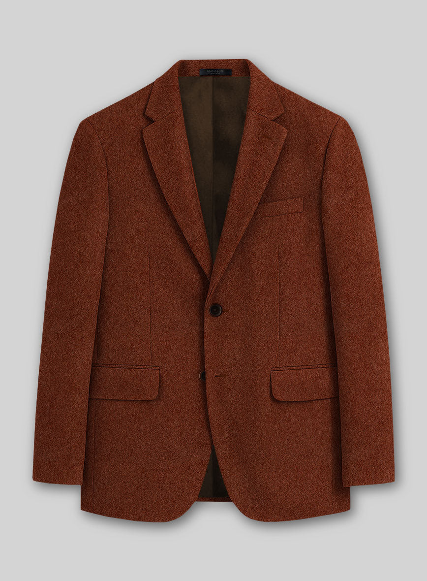 Colombo Rust Brown Cashmere Jacket - StudioSuits