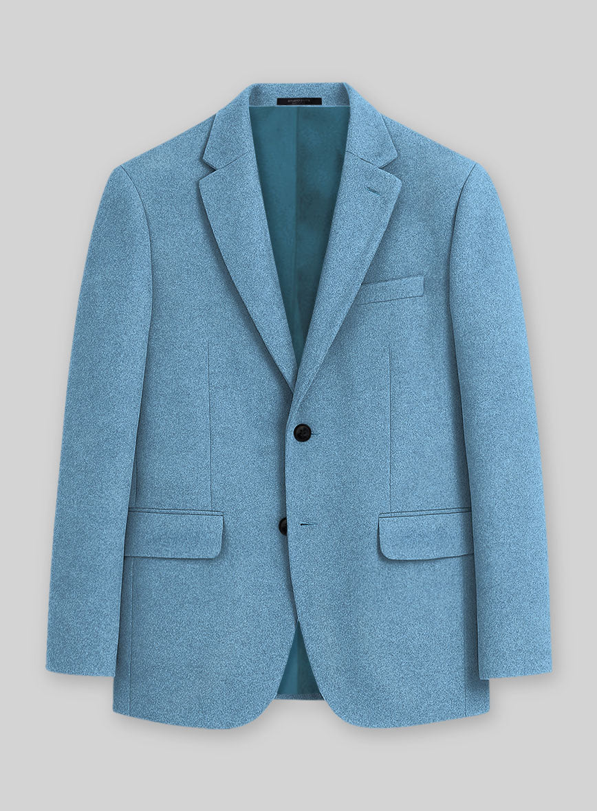 Colombo Sky Blue Cashmere Jacket - StudioSuits