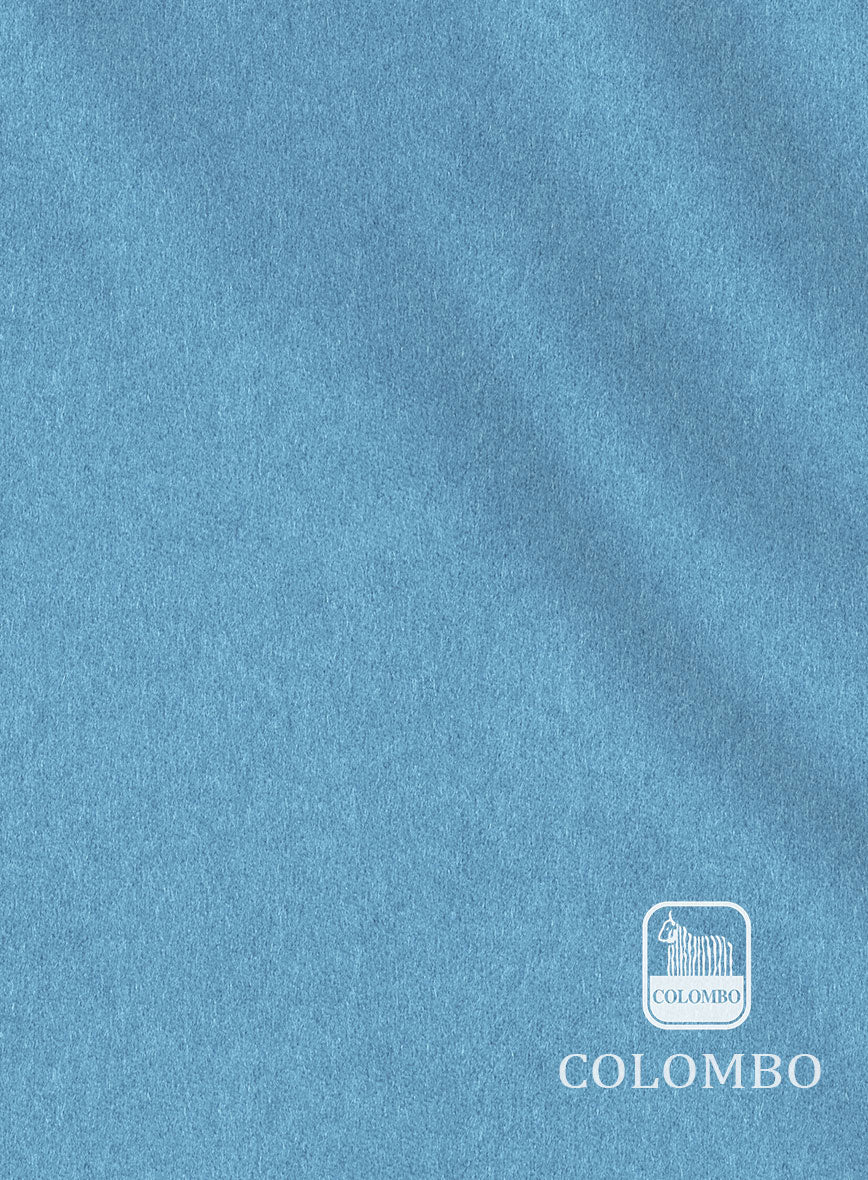 Colombo Sky Blue Cashmere Jacket - StudioSuits