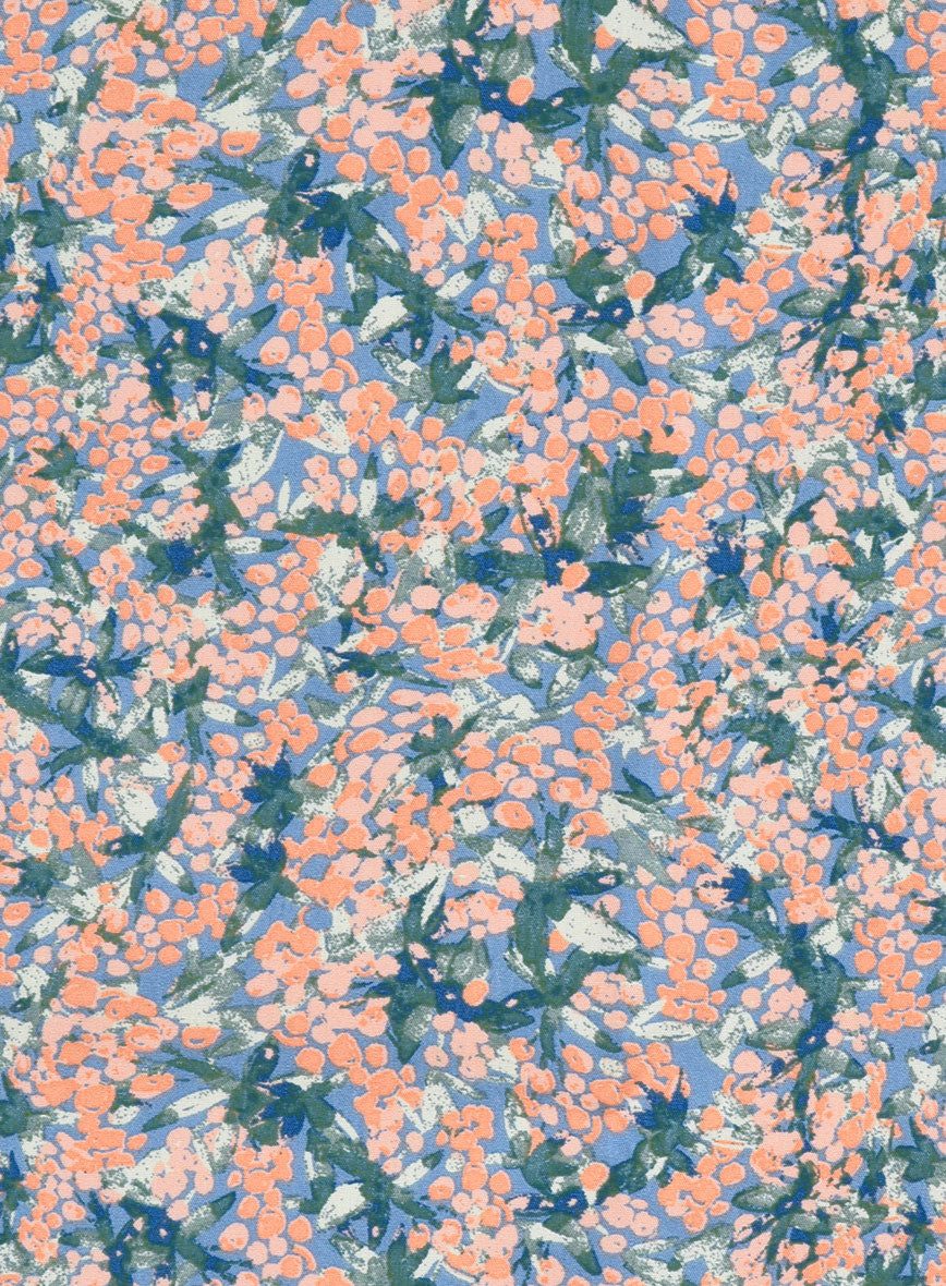 Coral Crush Cotton Lycra Shirt - StudioSuits