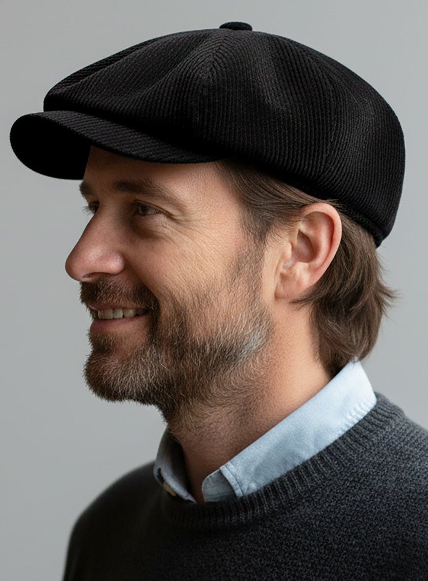 Corduroy Newsboy Cap - StudioSuits