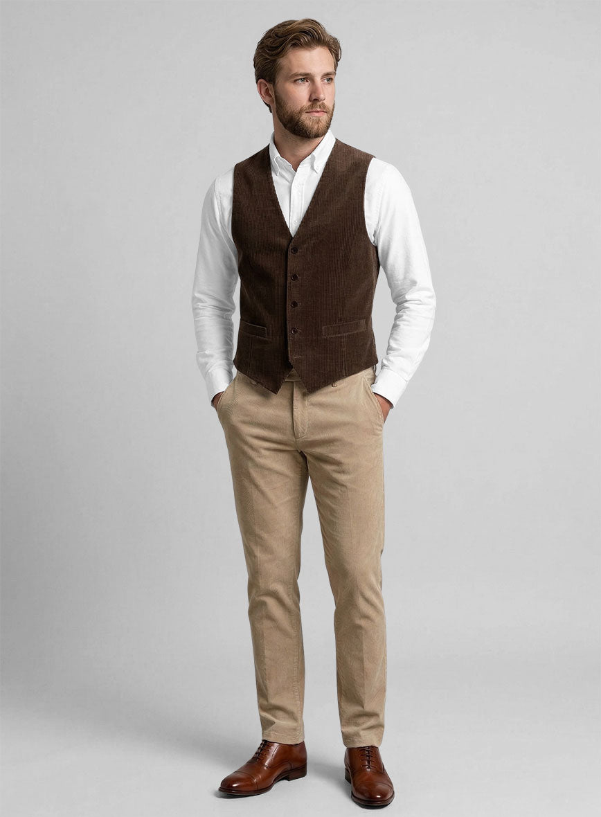 Corduroy Waist Coat - StudioSuits