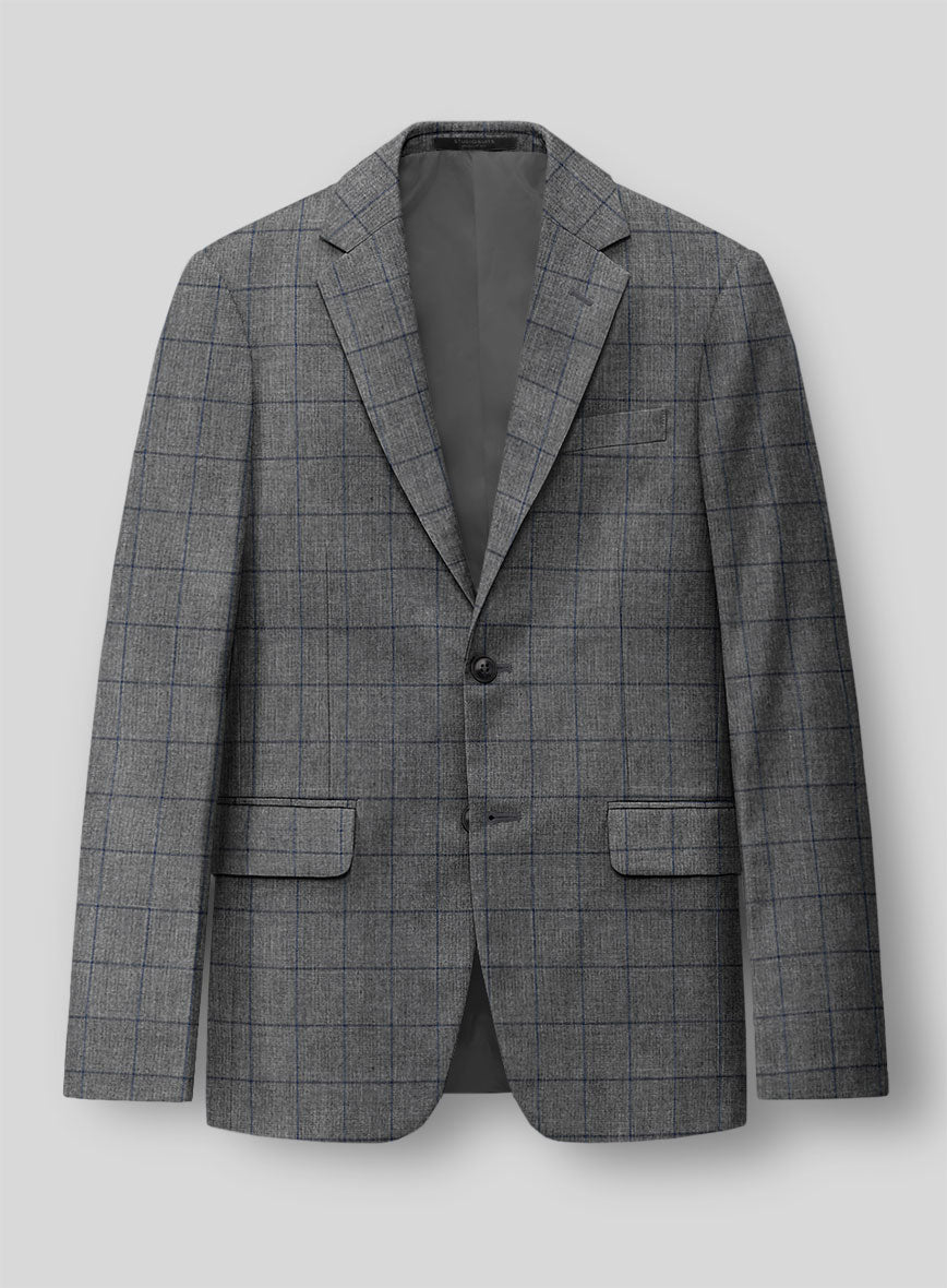 Cotton Alddi Gray Jacket - StudioSuits