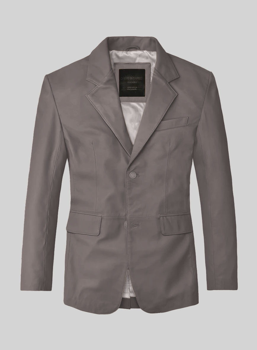 Croma Gray leather Suit - StudioSuits
