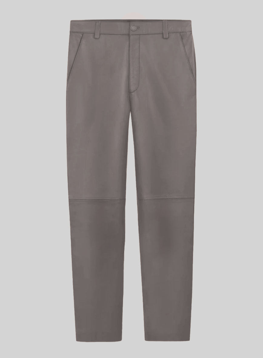 Croma Gray leather Suit - StudioSuits