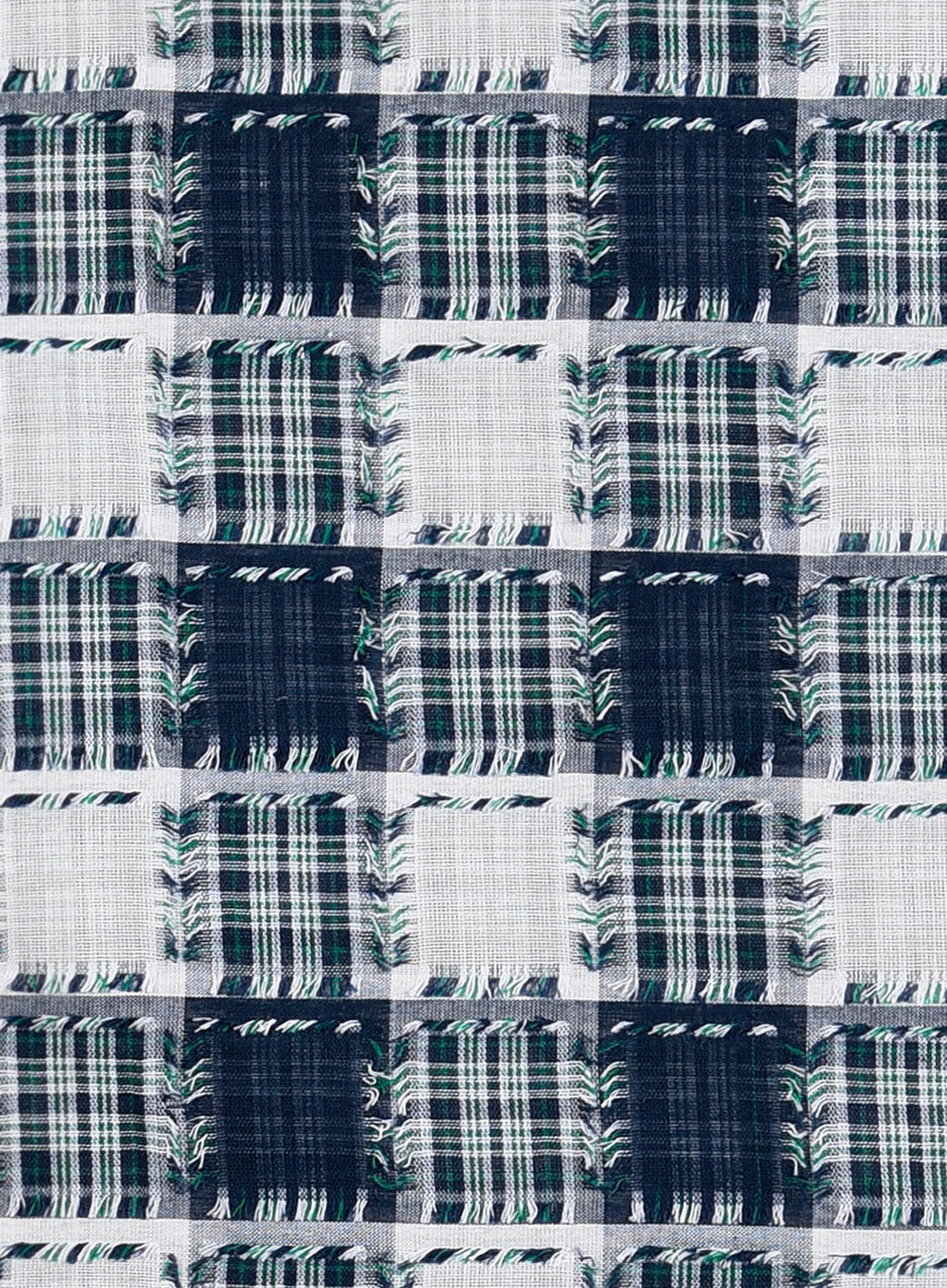 Crossfade Check Patchwork Cotton Shirt - StudioSuits