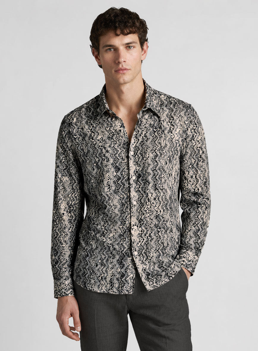 Men's Dante Silk Shirt by StudioSuits