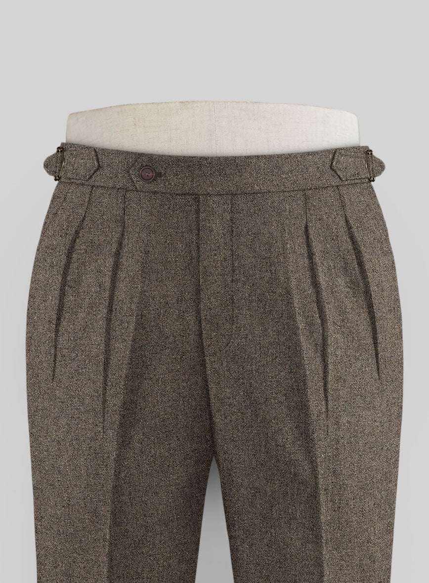 Dapper Brown Tweed Highland Trousers - StudioSuits