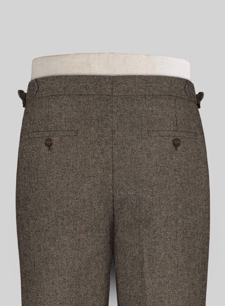 Dapper Brown Tweed Highland Trousers - StudioSuits