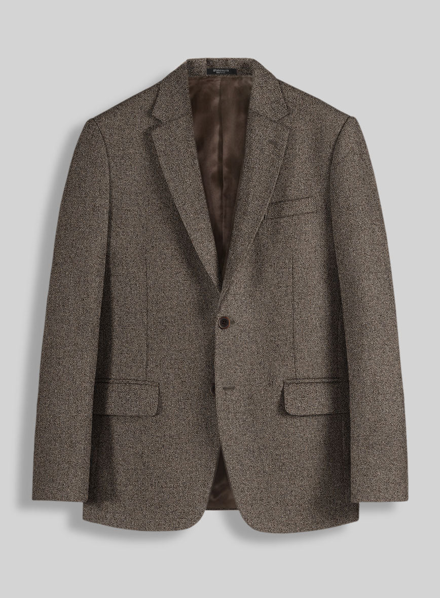 Dapper Brown Tweed Jacket - StudioSuits