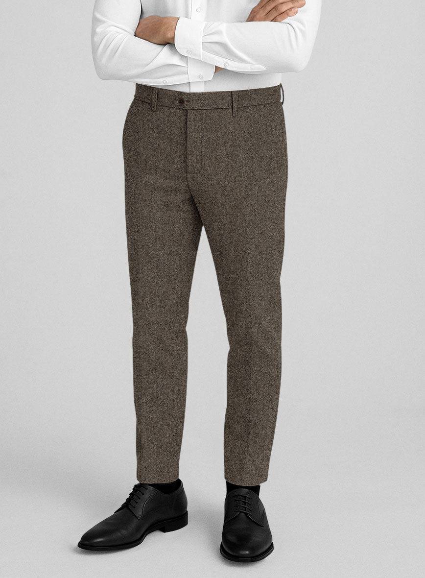 Dapper Brown Tweed Suit - StudioSuits