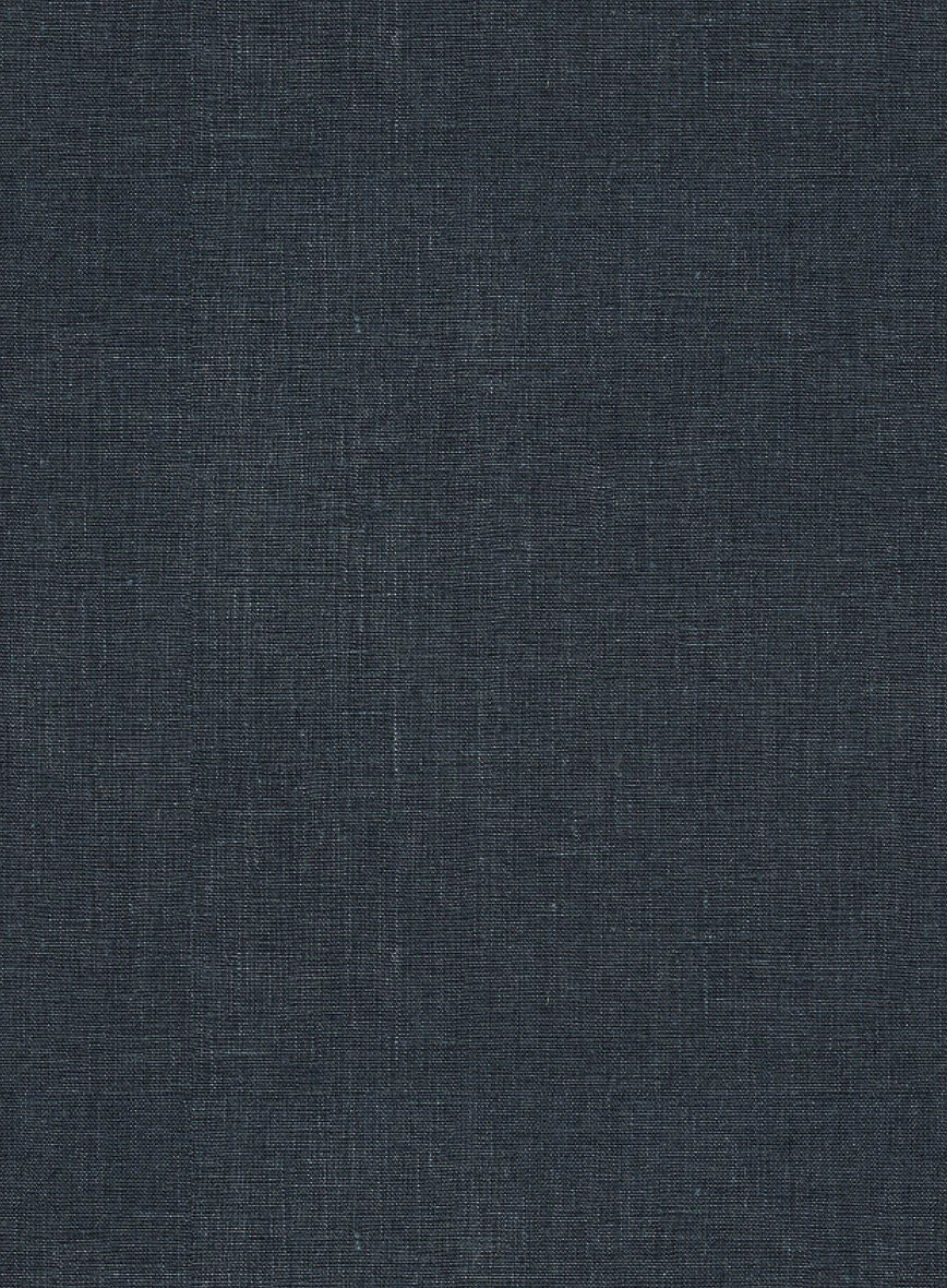 Dark Blue Linen Jacket - StudioSuits