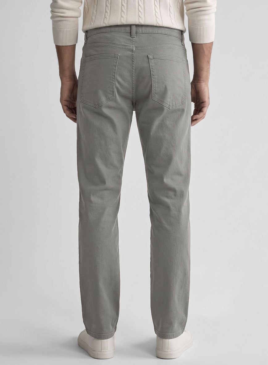 Dark Gray Stretch Chino Jeans - StudioSuits