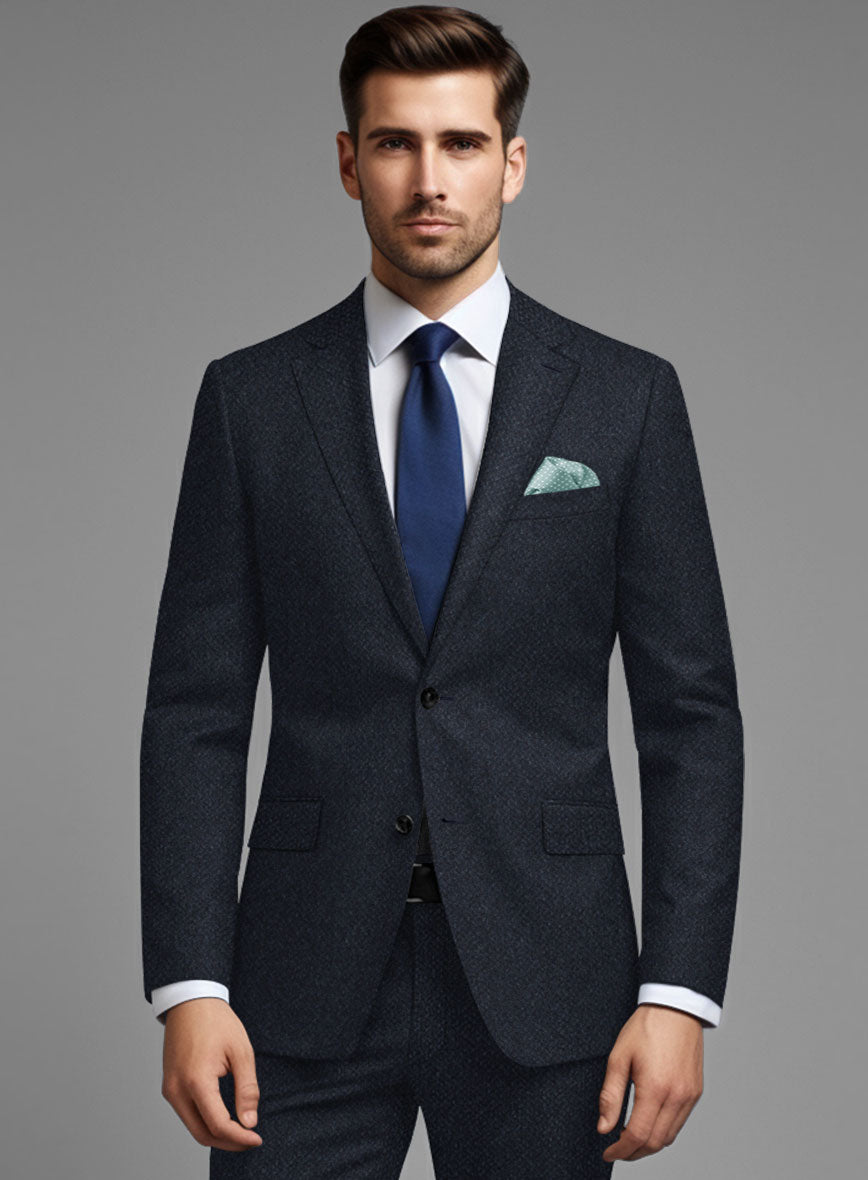 Dark Blue Cashmere Jacket - StudioSuits