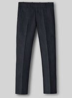 Dark Blue Linen Pants - StudioSuits
