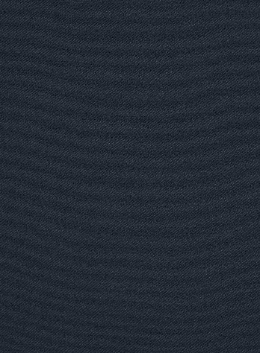 Dark Blue Stretch Chino Jacket - StudioSuits