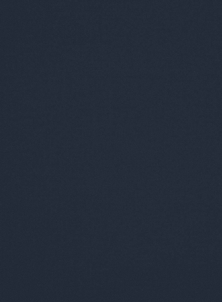 Dark Blue Stretch Chino Jacket - StudioSuits