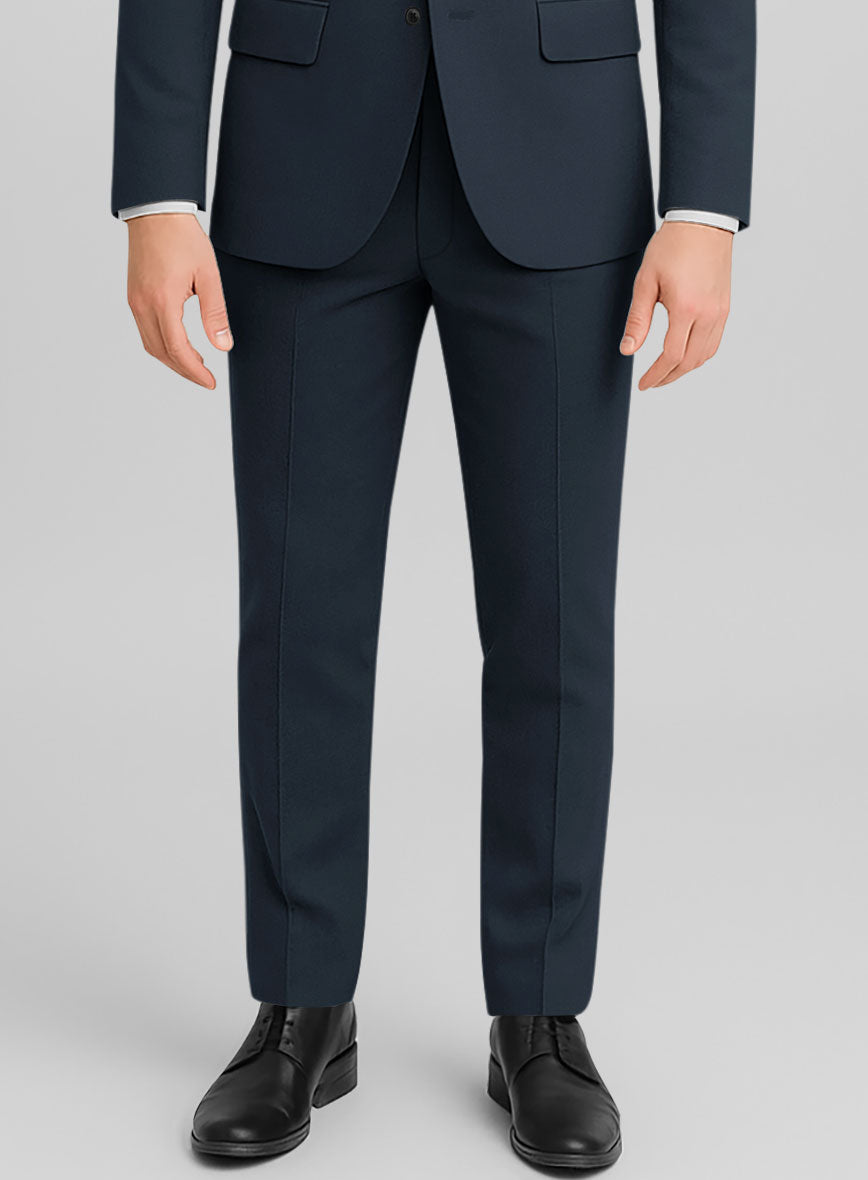 Dark Blue Stretch Chino Suit - StudioSuits
