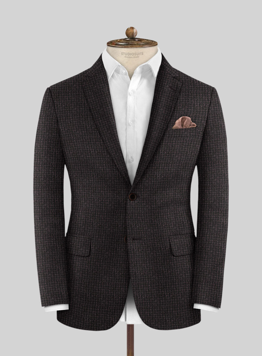 Dark Brown Cashmere Jacket - StudioSuits