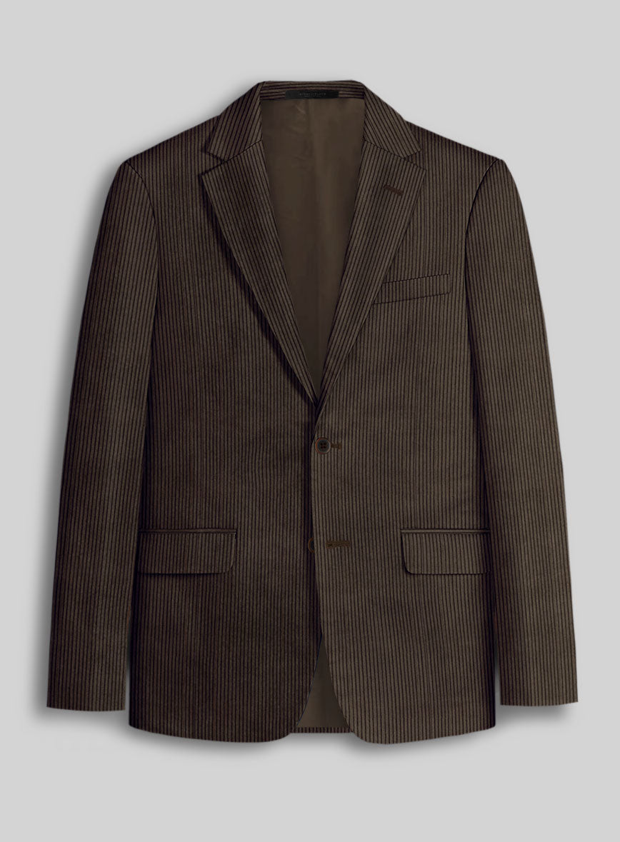 Dark Brown Corduroy Jacket - StudioSuits