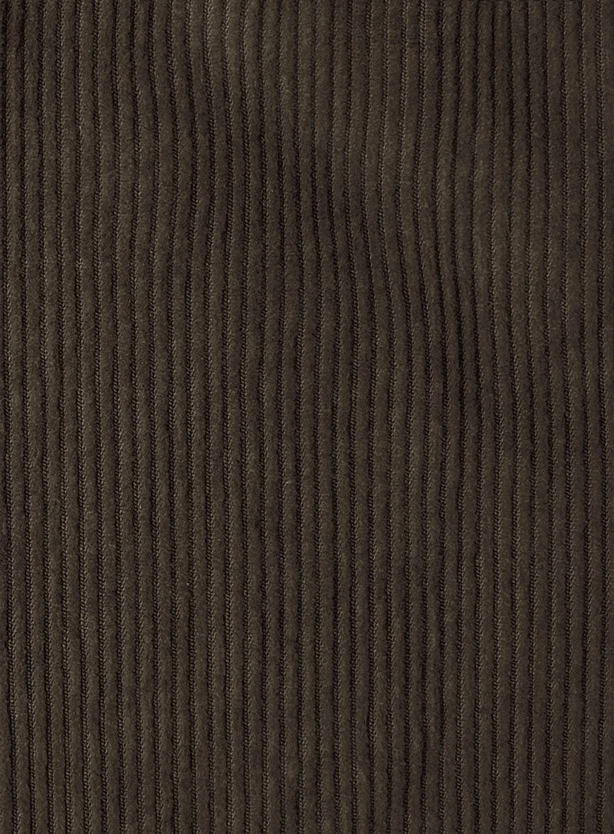 Dark Brown Corduroy Shirt - StudioSuits
