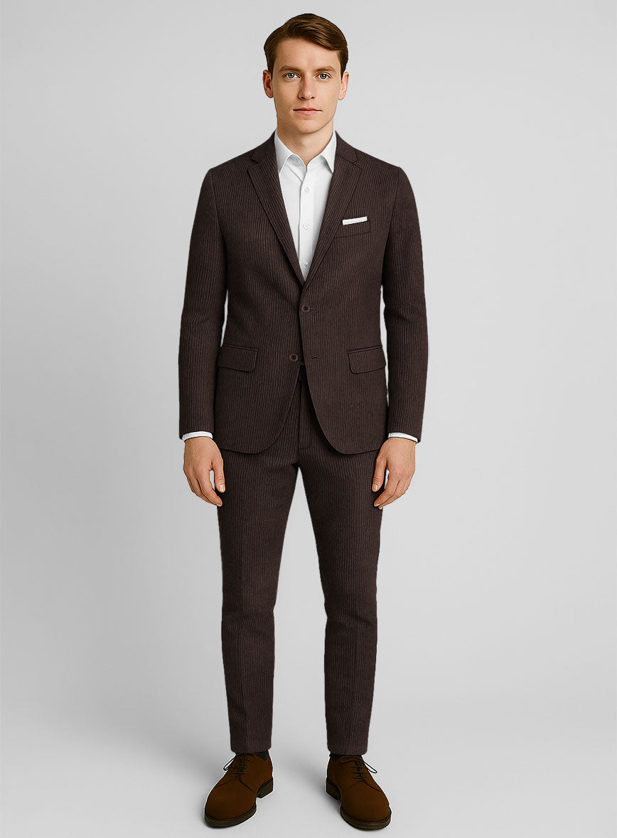 Dark Brown Corduroy Suit - StudioSuits