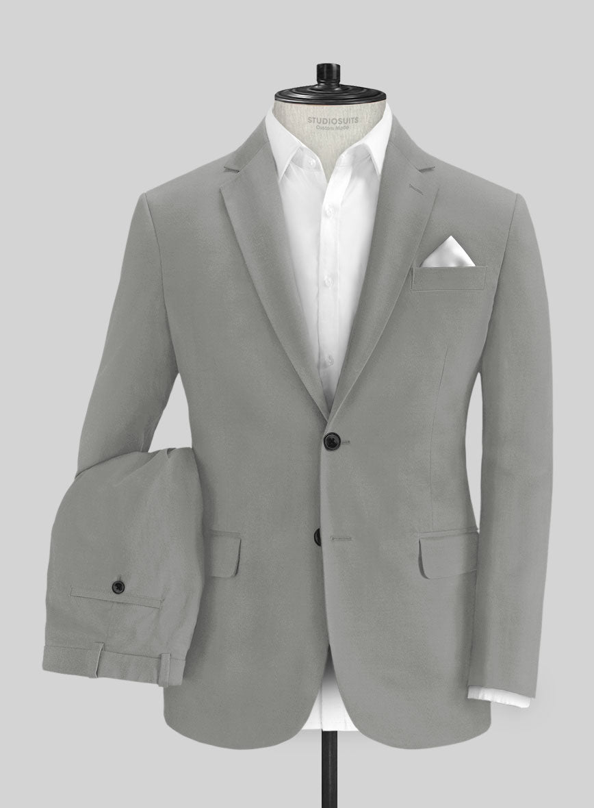 Dark Gray Stretch Chino Suit - StudioSuits