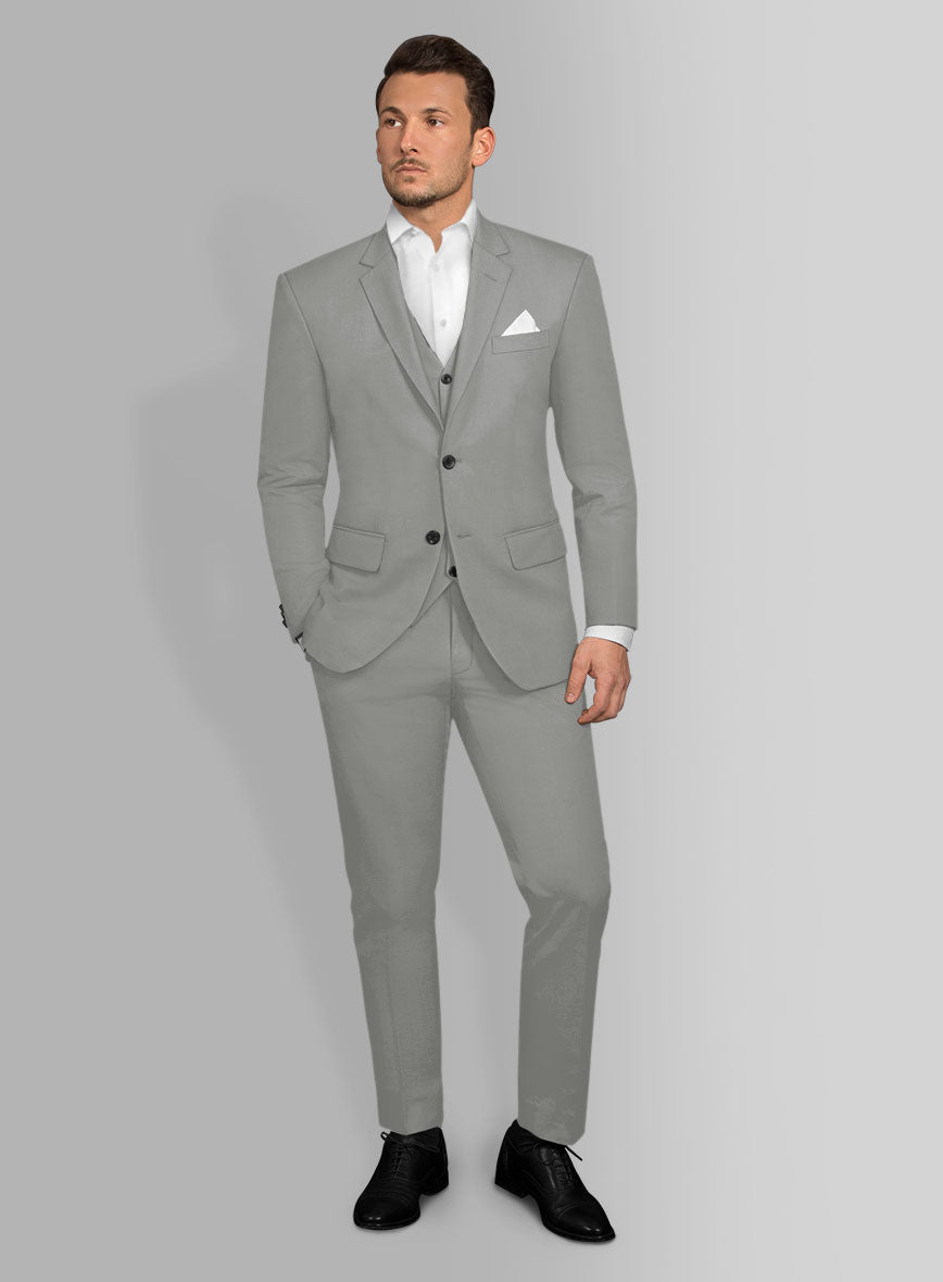 Dark Gray Stretch Chino Suit - StudioSuits