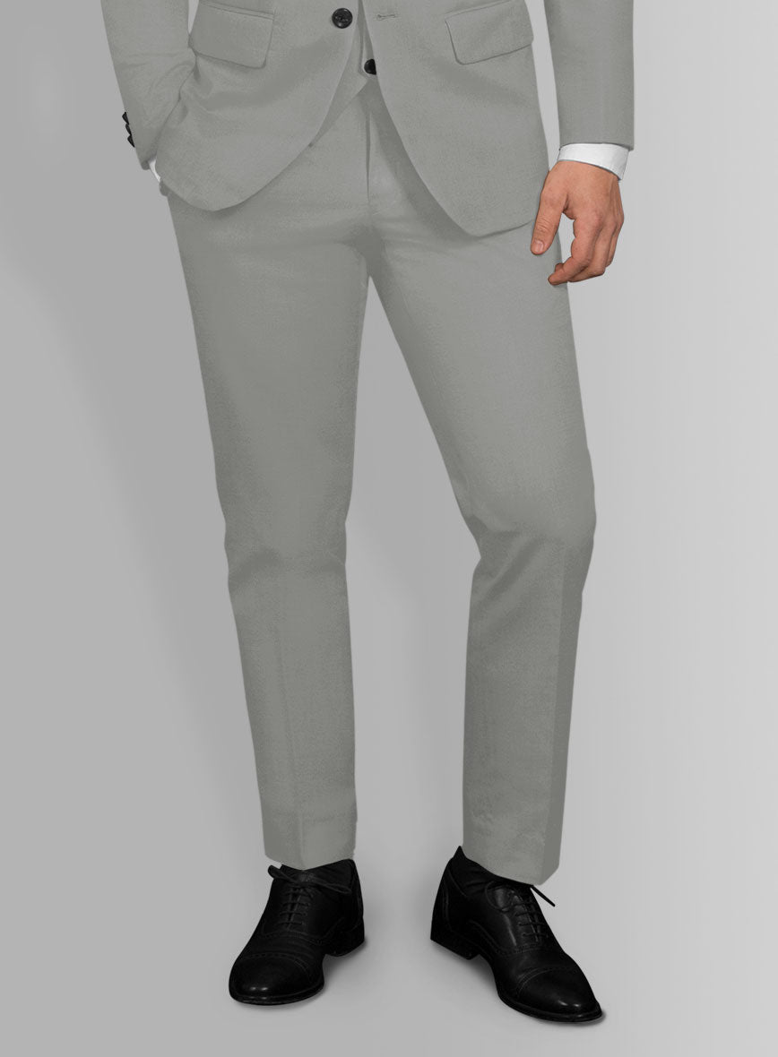 Dark Gray Stretch Chino Pants - StudioSuits