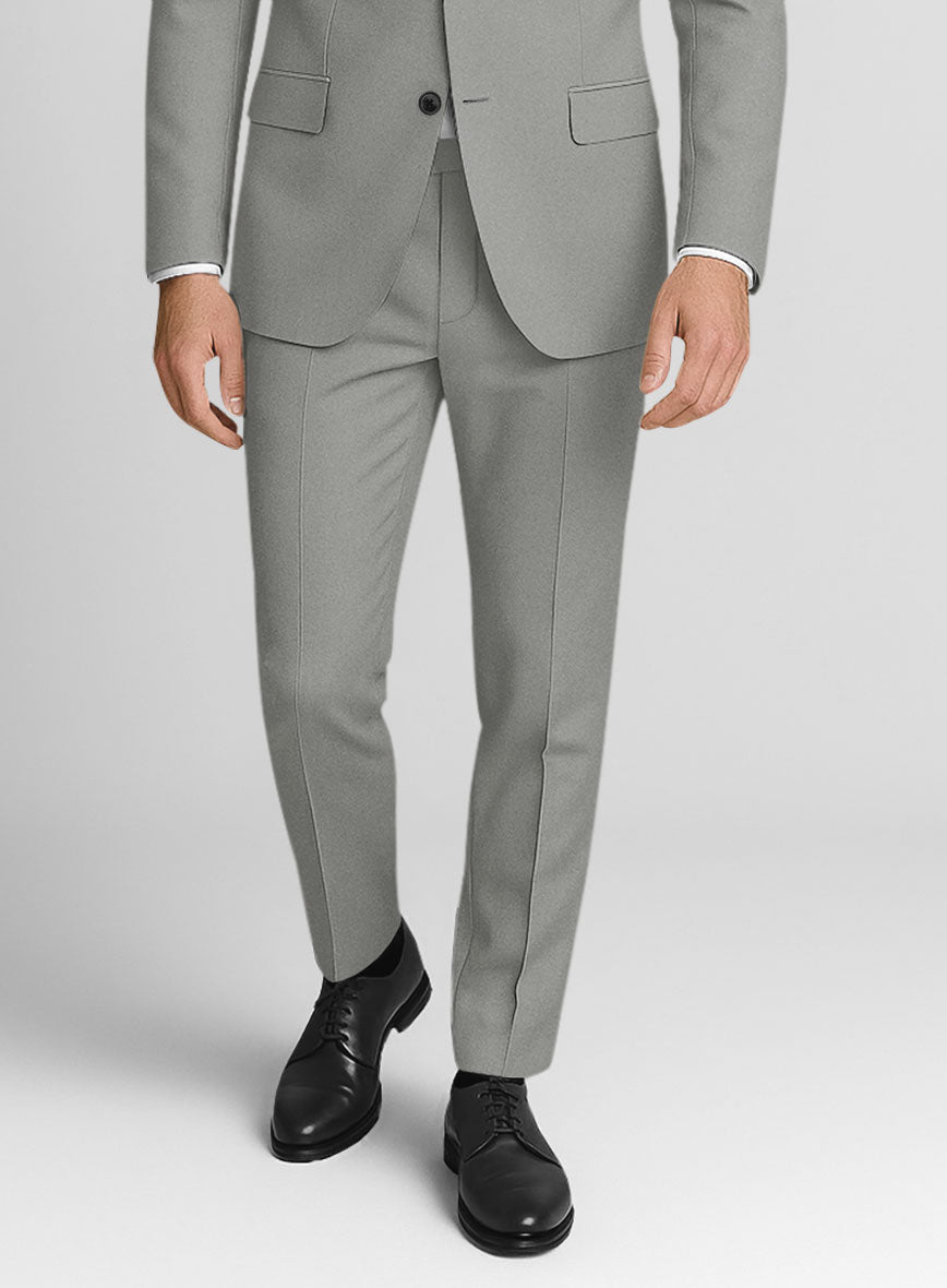 Dark Gray Stretch Chino Pants - StudioSuits