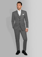 Dark Gray Stretch Chino Suit - StudioSuits