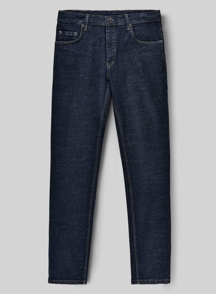 Dark Indigo Stretch Denim Jeans - StudioSuits
