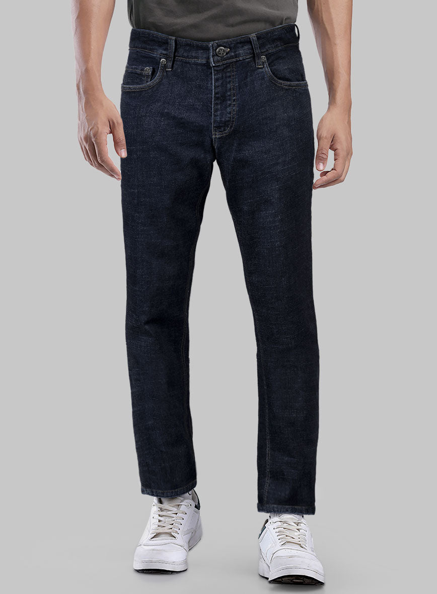 Dark Indigo Stretch Denim Jeans - StudioSuits