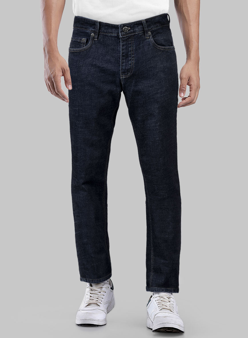 Dark Indigo Stretch Denim Jeans - StudioSuits