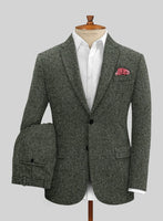 Dark Olive Flecks Donegal Tweed Suit - StudioSuits