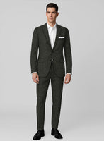 Dark Olive Flecks Donegal Tweed Suit - StudioSuits